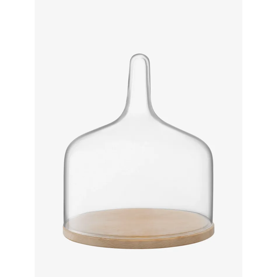 Cloche Dome & Oak 10.25 in Rd