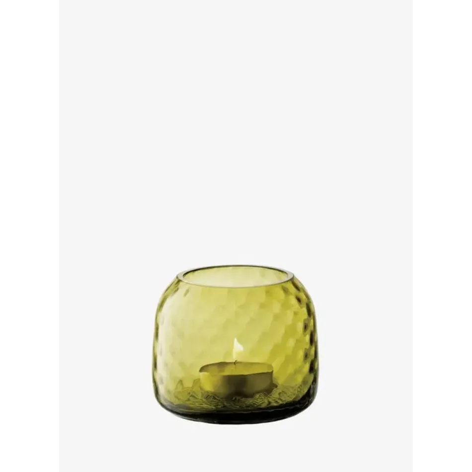 Dapple Tealight Holder/Vase Height 2.75 in Woodland Green
