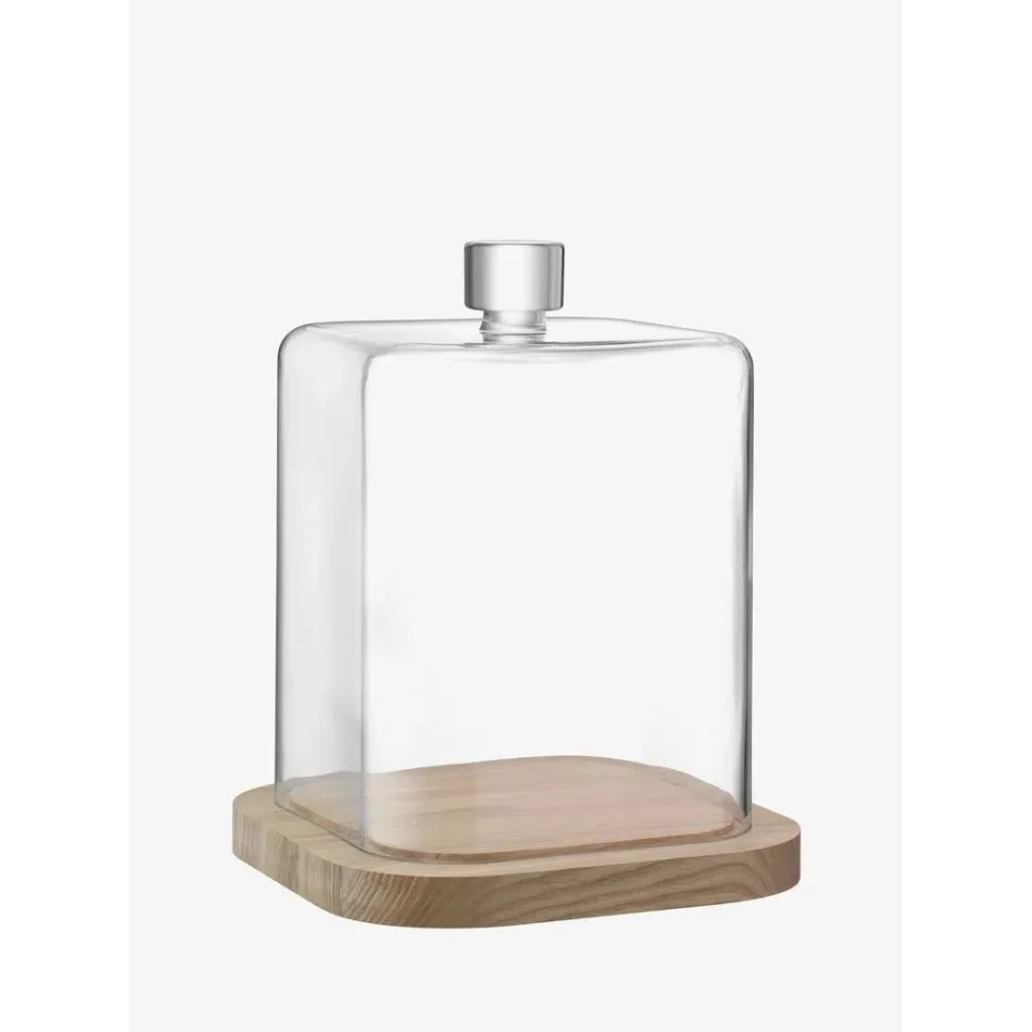 Pavilion Dome & Ash Base Height 15.25 in L11.75 in W11.75 in Clear