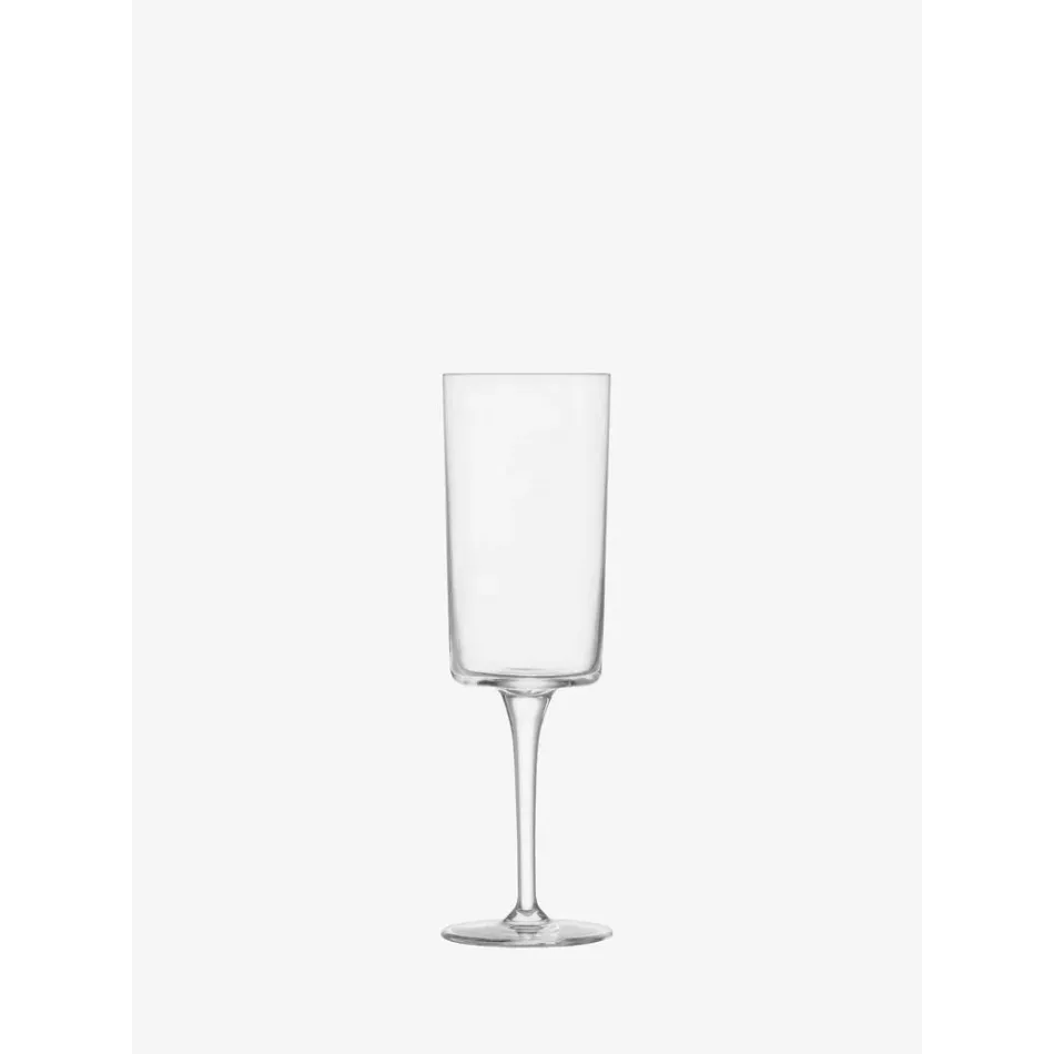 Gio Champagne Flute 7 oz Clear, Set of 4