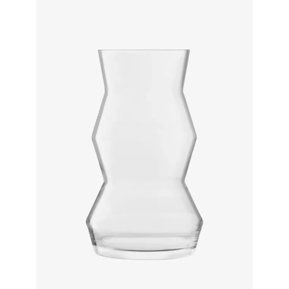 Sculpt Vase/Lantern Height 14.25 in Clear