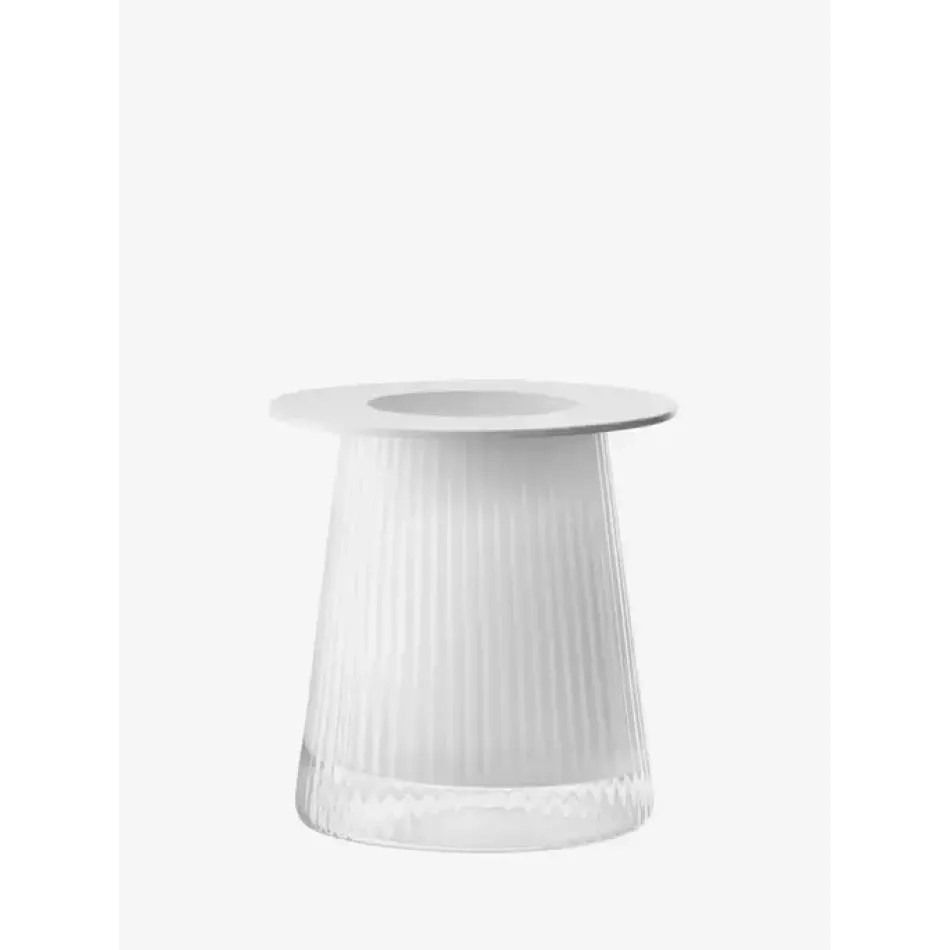 Beacon White/Chalk White Lantern/Vase H5.5in