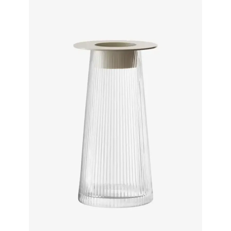 Beacon Clear/Concrete Grey Lantern/Vase