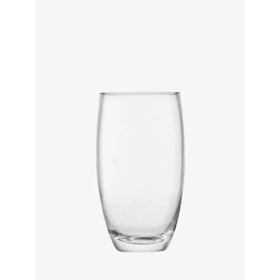 Flower Barrel Bouquet Vase Height 7.75 in Clear