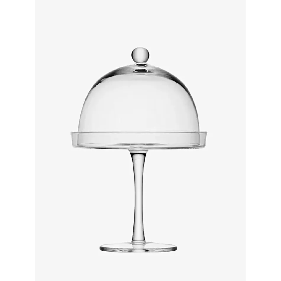 Vienna Cake Stand & Cover Round 9 in /Round 8 in Height 13.5 in Clear