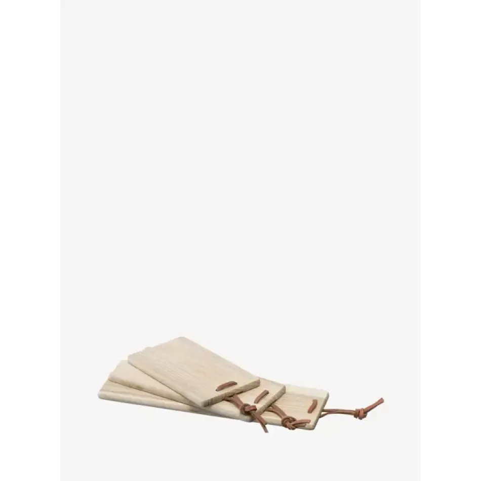 Borough Ash/Leather Trio Board Set L6.75in/L8.75in/L11.75in