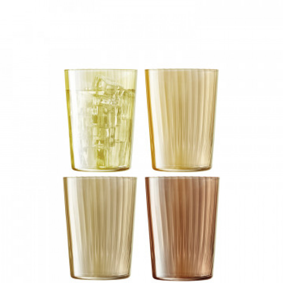 Gems Tumbler 19 oz Assorted Amber, Set of 4