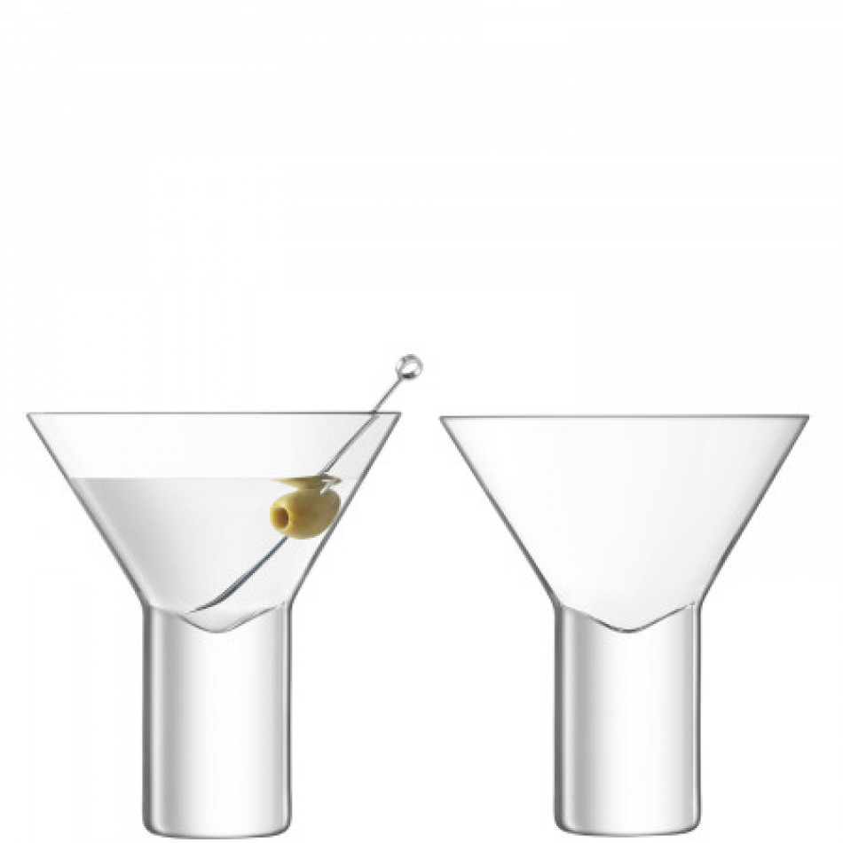 Vodka Cocktail Glass 8 oz Clear, Set of 2