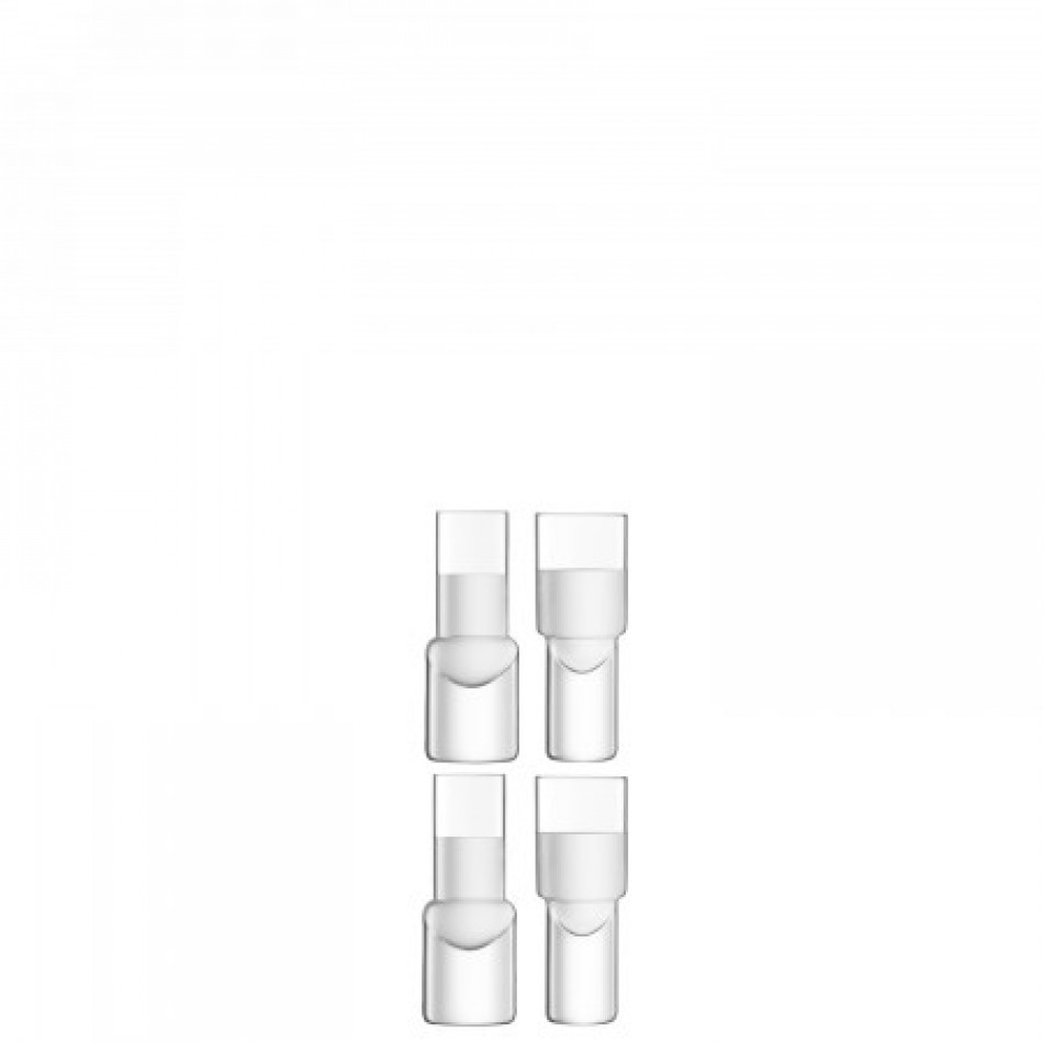 Vodka Shot Glass 2 oz Clear, Set of 4