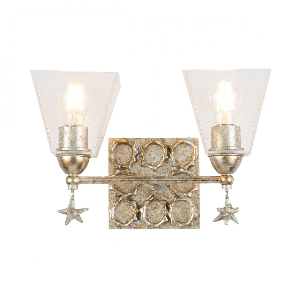 Star 2-Light Bath Vanity Silver
