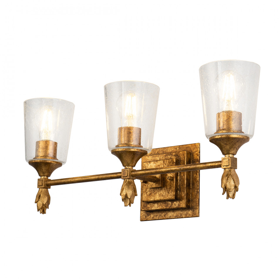 Vetiver 3-Light Vanity Antique Gold