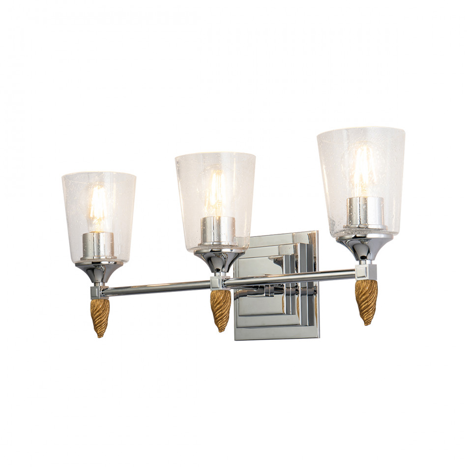 Vetiver 3-Light Bath Vanity-Light Chrome