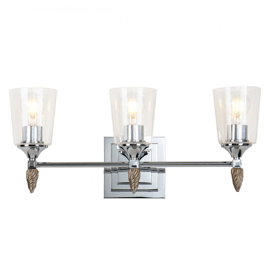Vetiver-Light Vanity Silver With Gold Accents