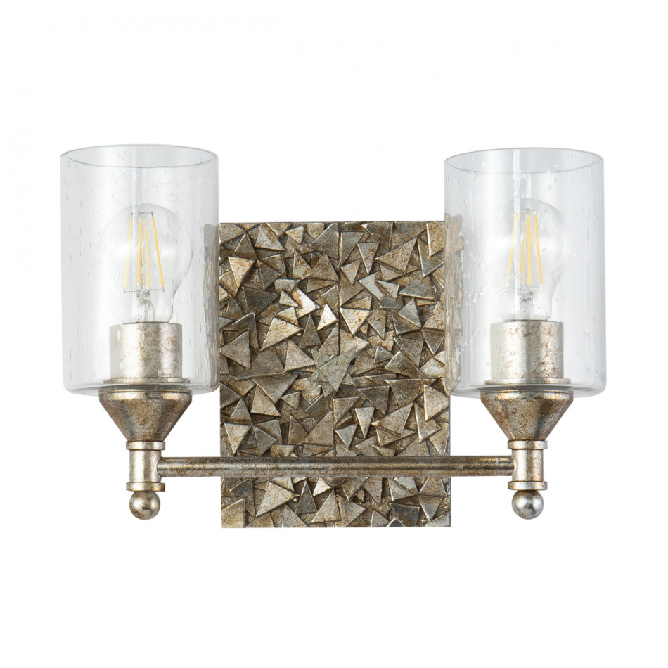 Mosaic 2-Light Vanity-Light Silver