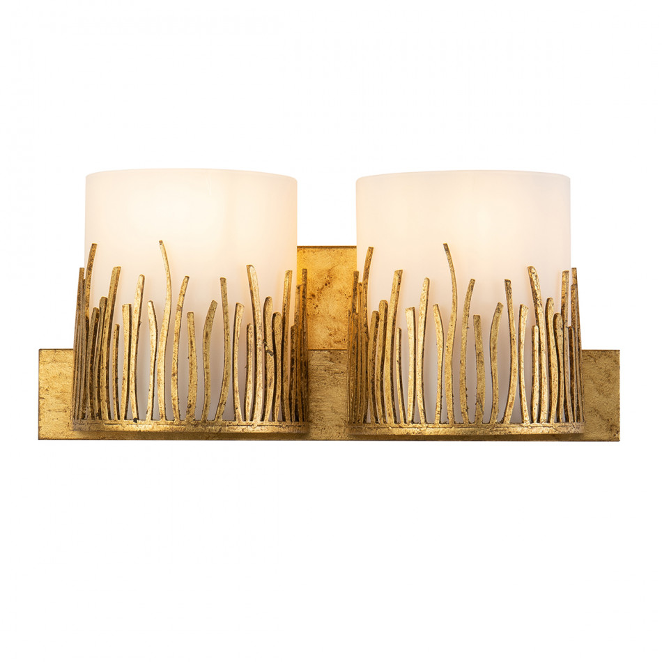 Sawgrass 2-Light Vanity Distressed Gold