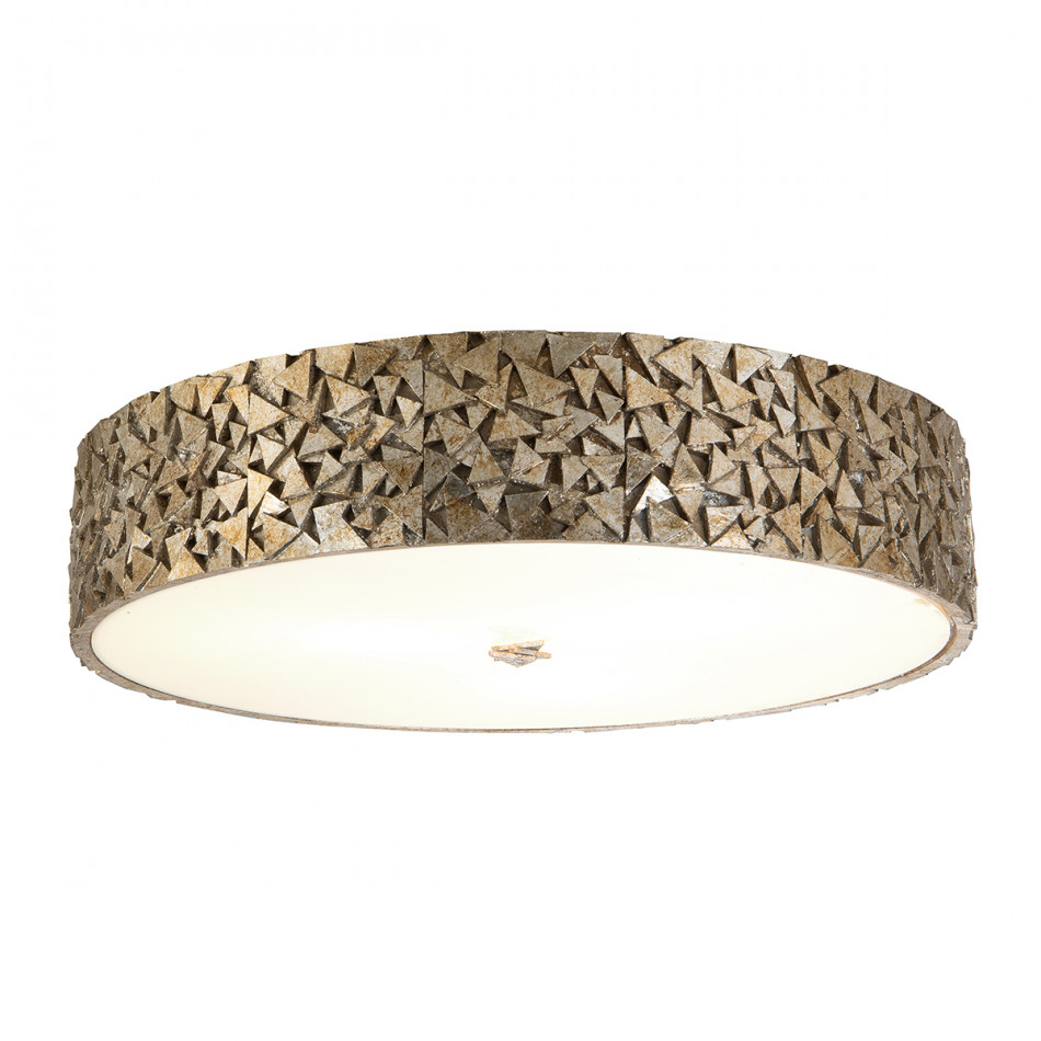 Mosaic 3-Light Flush Silver