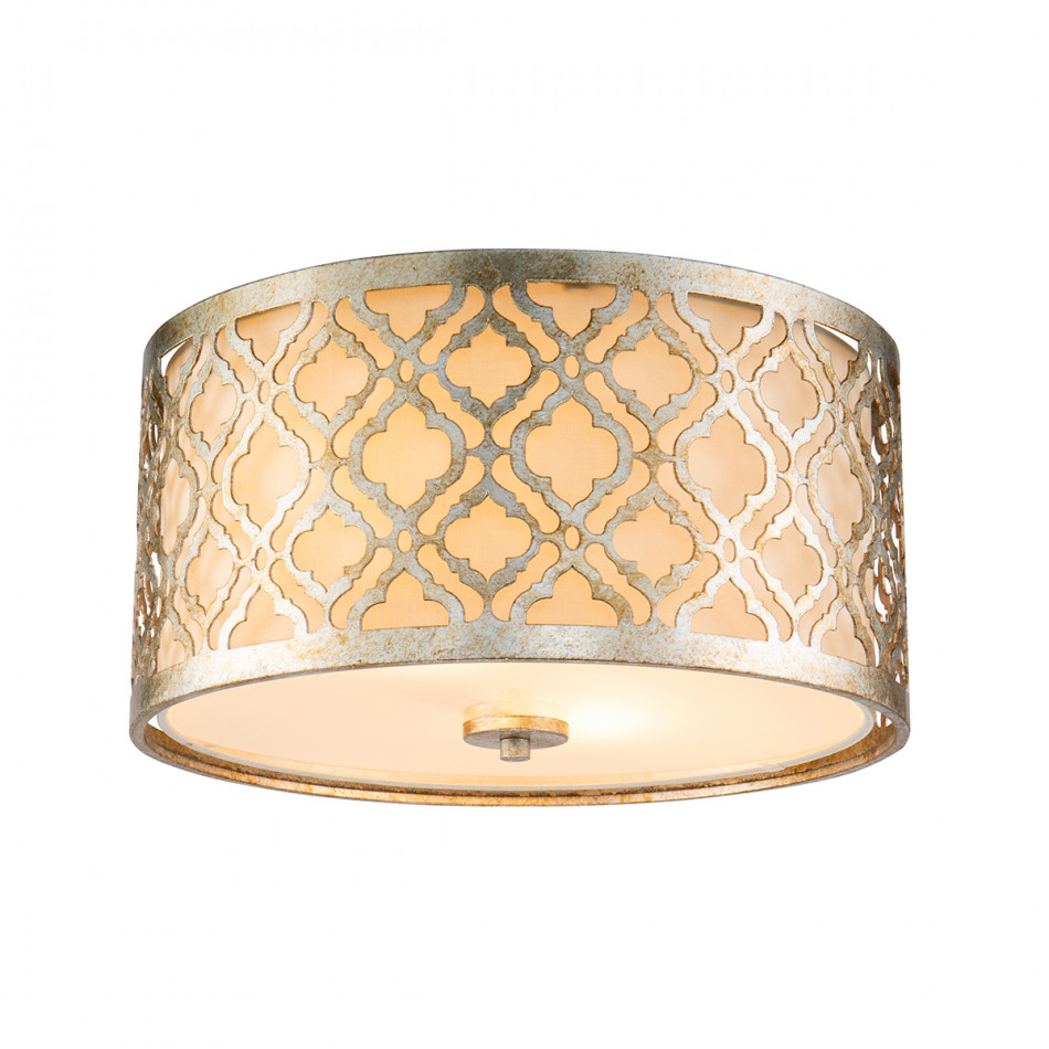 Arabella Ceiling Flush Mount Weathered Silver Flush mount By Lucas McKearn