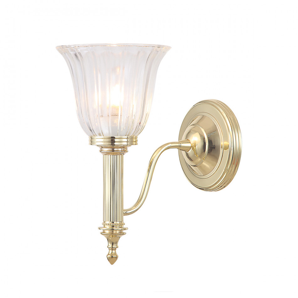 Carroll1 1-Light Bath-Light Polished Bronze