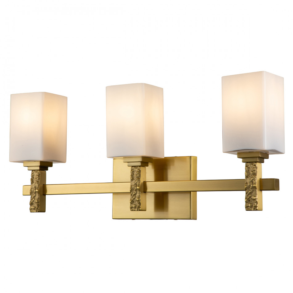 Jack 3-Light Bath Bar Aged Brass