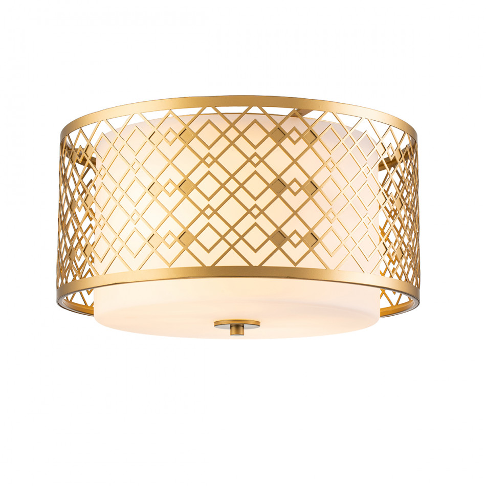 Ziggy Flush Mount Laquered Gold