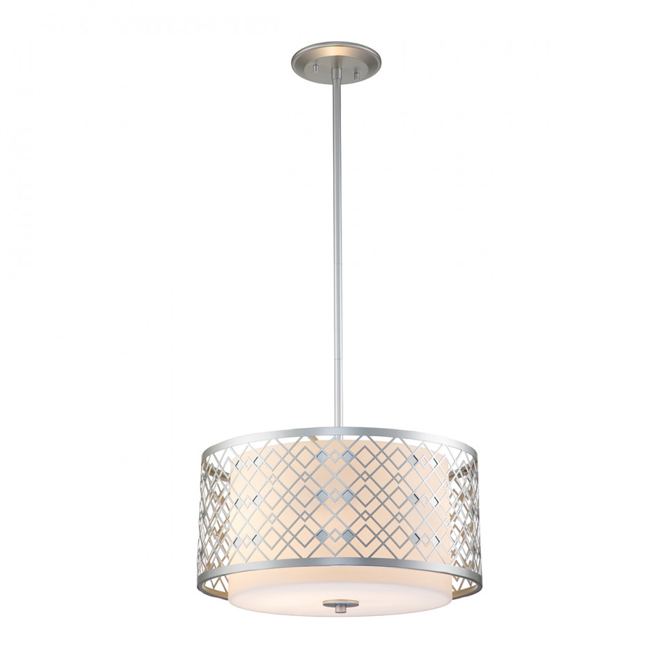 Ziggy Large Pendant Laquered Silver