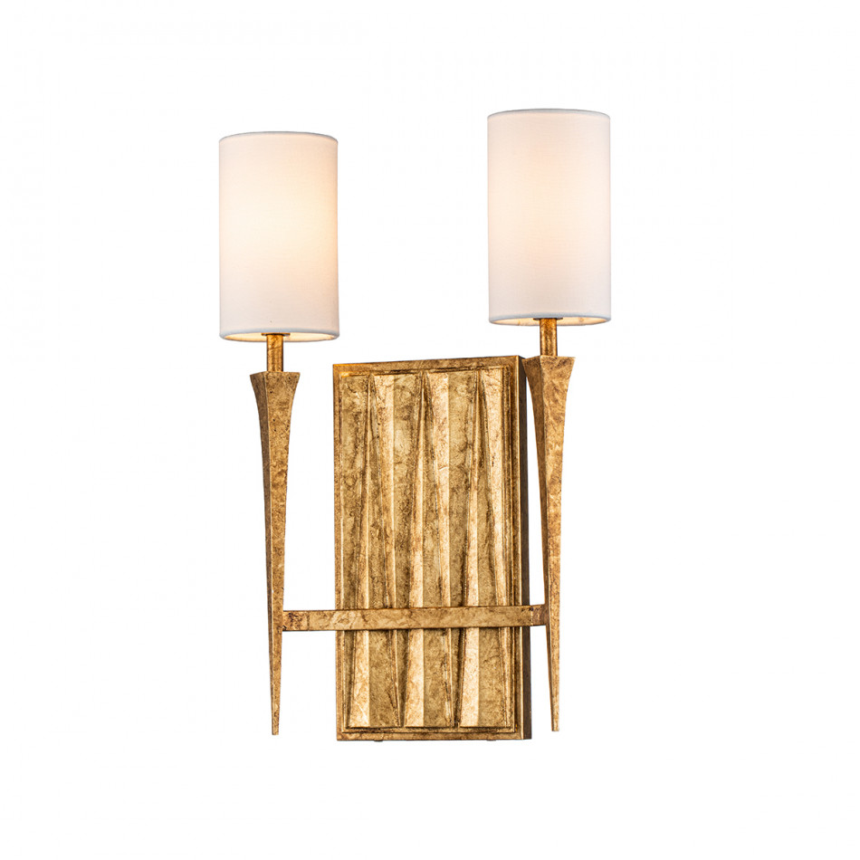 Crest 2-Light Gold Sconce
