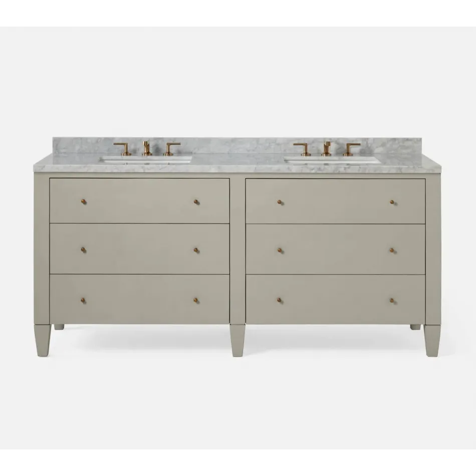 Sorin Bath Vanity 72"L X 24"W X 33"H
