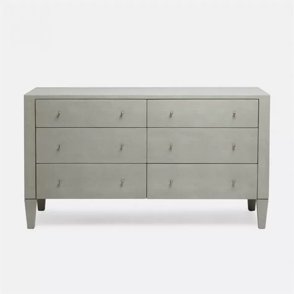 Sorin Dresser Castor Gray Vintage Faux Shagreen 60"L x 20"W x 34"H