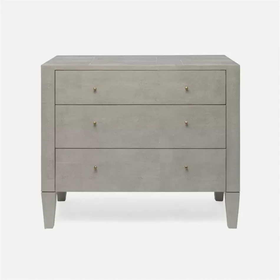 Sorin Dresser Castor Gray Vintage Faux Shagreen 36"L x 18"W x 30"H