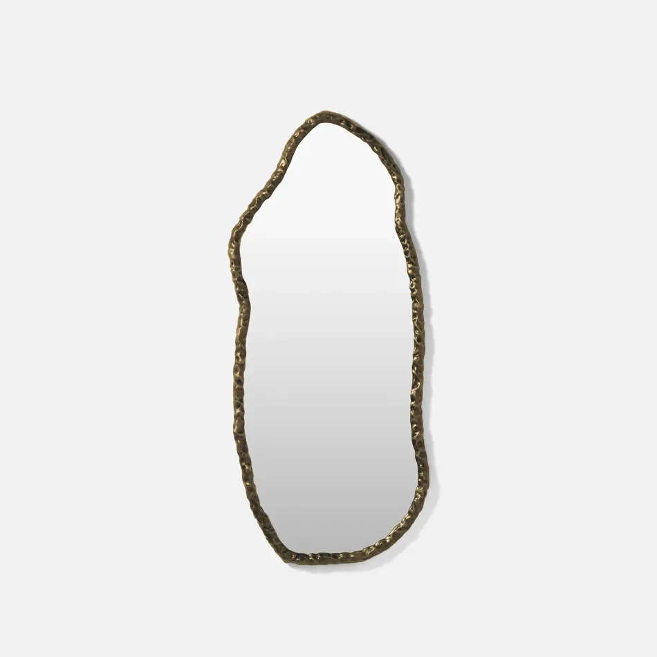Mardella Gold Aluminum Oval Mirror