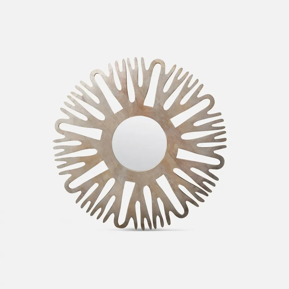 Sedona Natural Pinewood Round Mirror