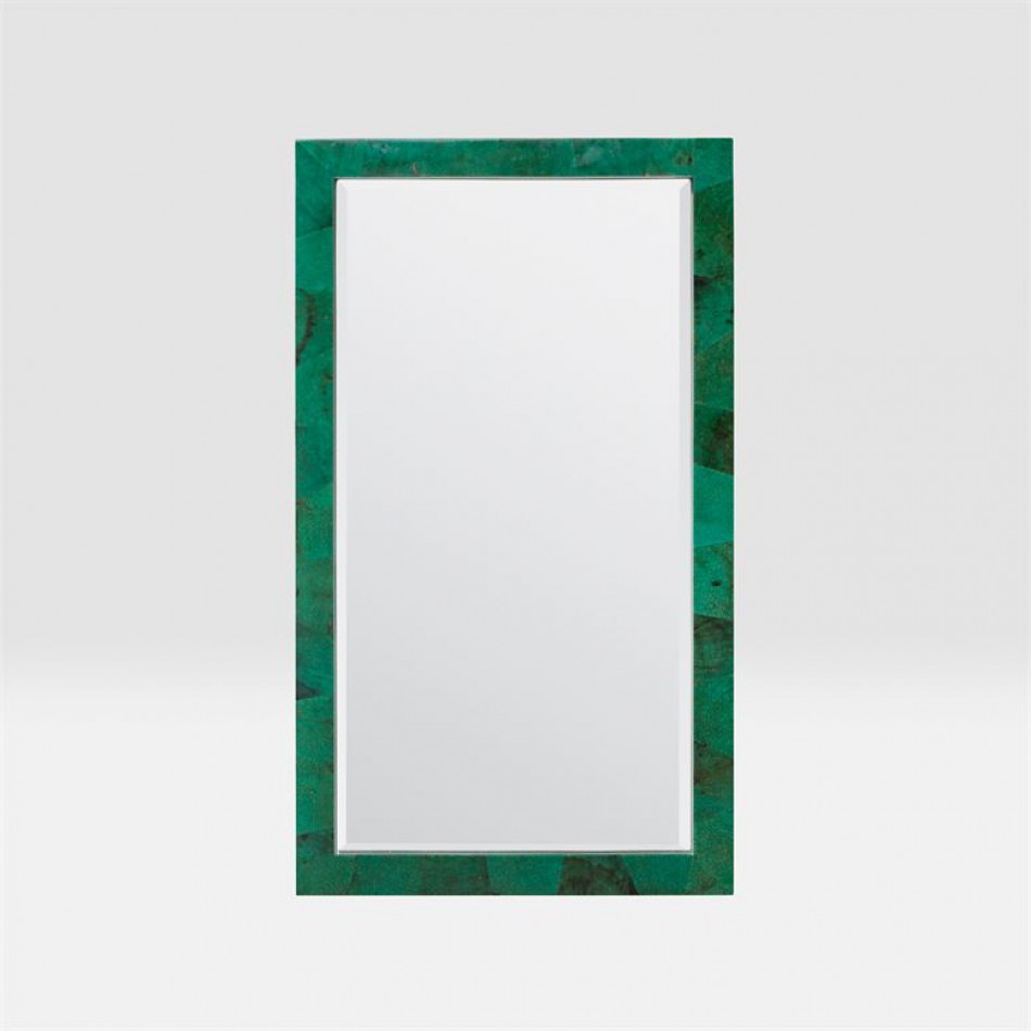Sidney Emerald Shell Rectangular Mirror 26"W x 38"H