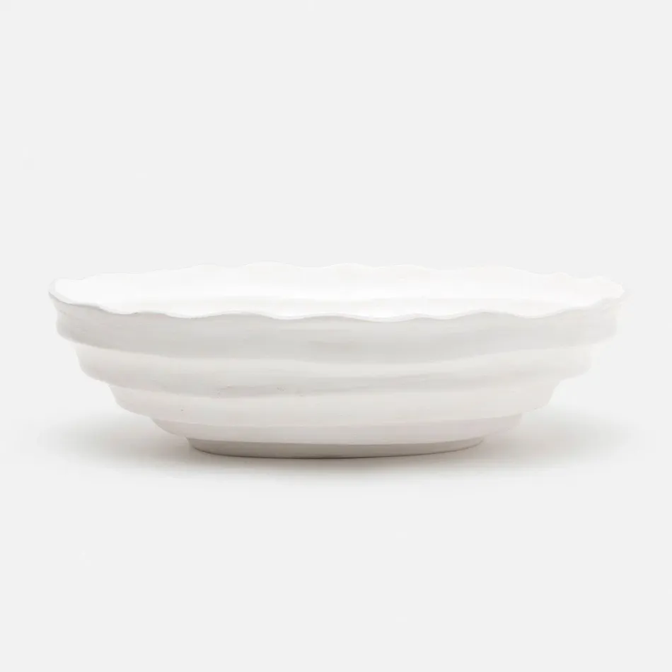 Hetty Bowl Flat White Resin