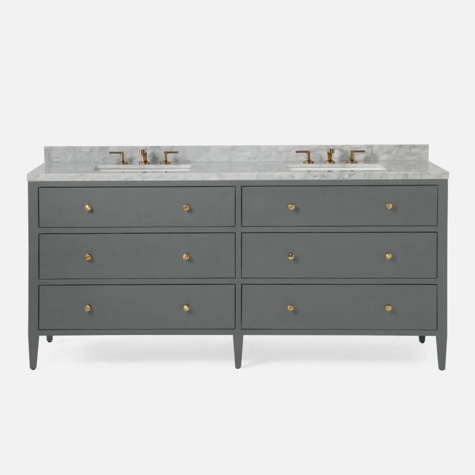 Jarin Bath Vanity 72"L X 24"W X 33"H