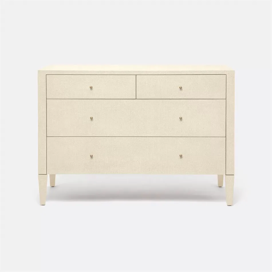 Conrad Dresser Off-White Faux Raffia 48"L x 20"W x 34"H