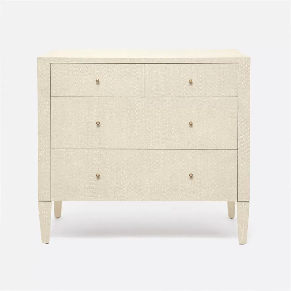 Conrad Dresser Off-White Faux Raffia