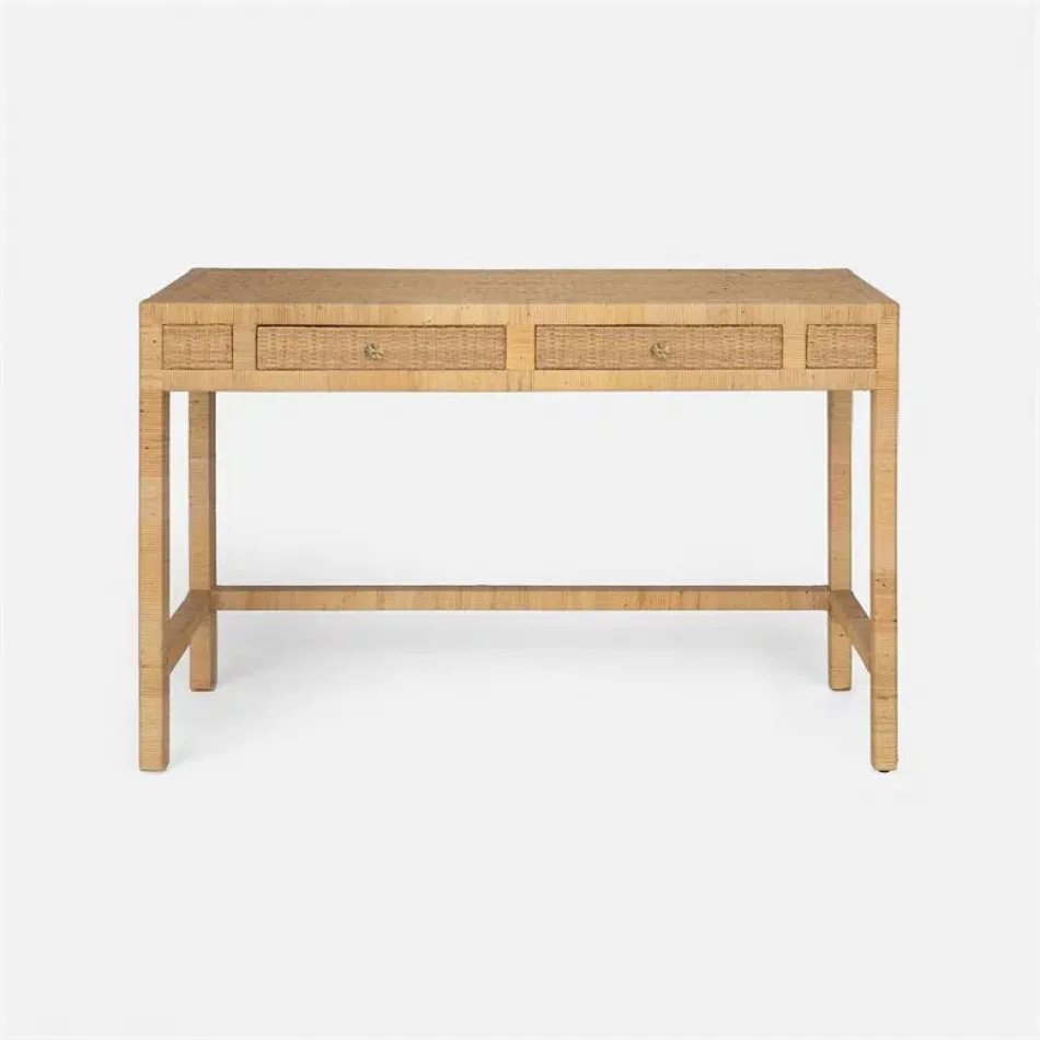 Isla Console Natural Peeled Rattan 48"L x 14"W x 31"H