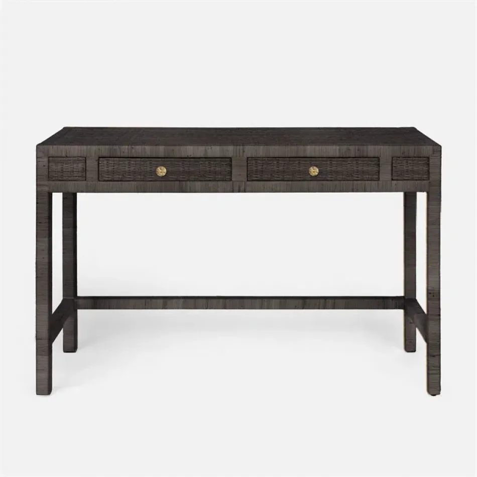 Isla Console Smoke Peeled Rattan 48"L x 14"W x 31"H