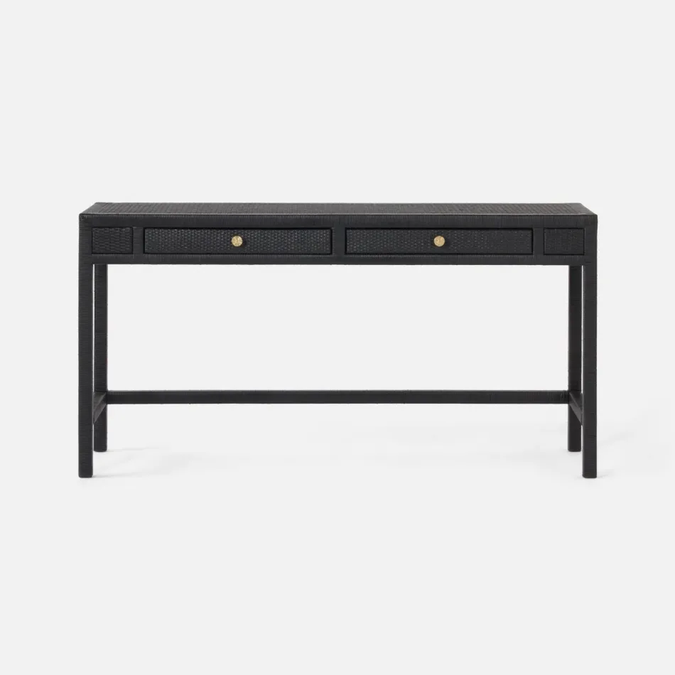 Isla Console Onyx Peeled Rattan 60"L x 18"W x 31"H