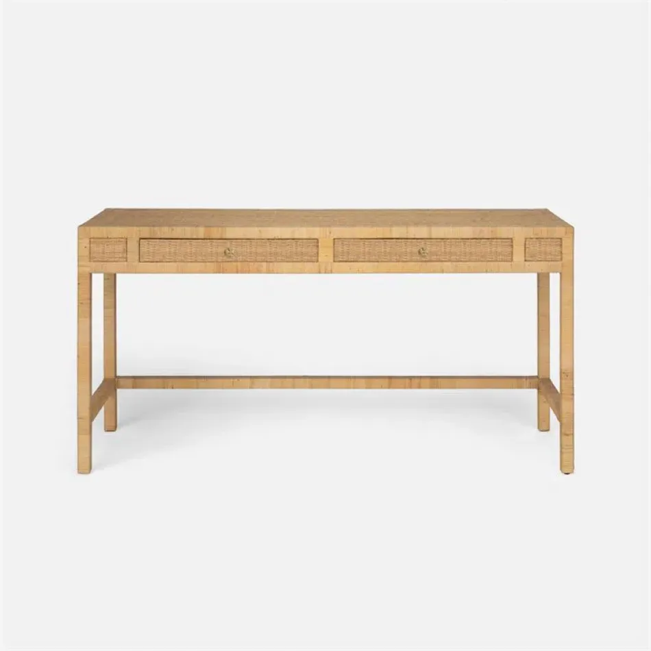 Isla Console Natural Peeled Rattan 60"L x 18"W x 31"H