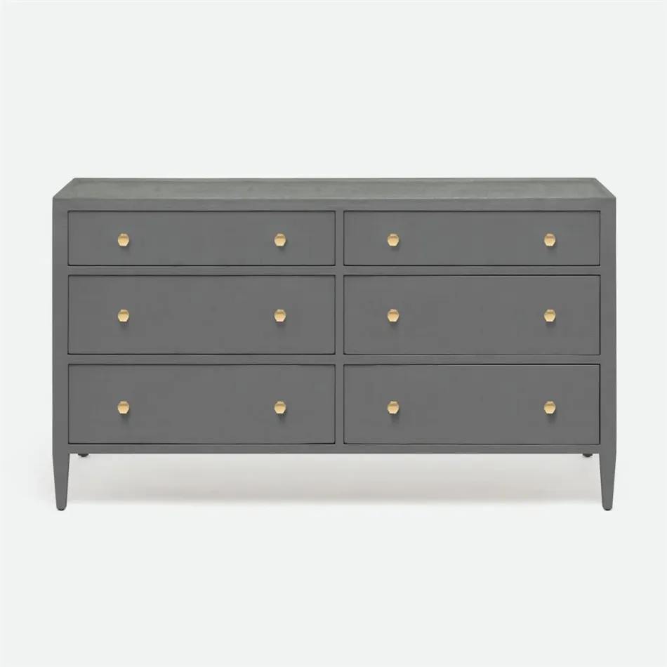 Jarin Dresser Graphite Faux Belgian Linen