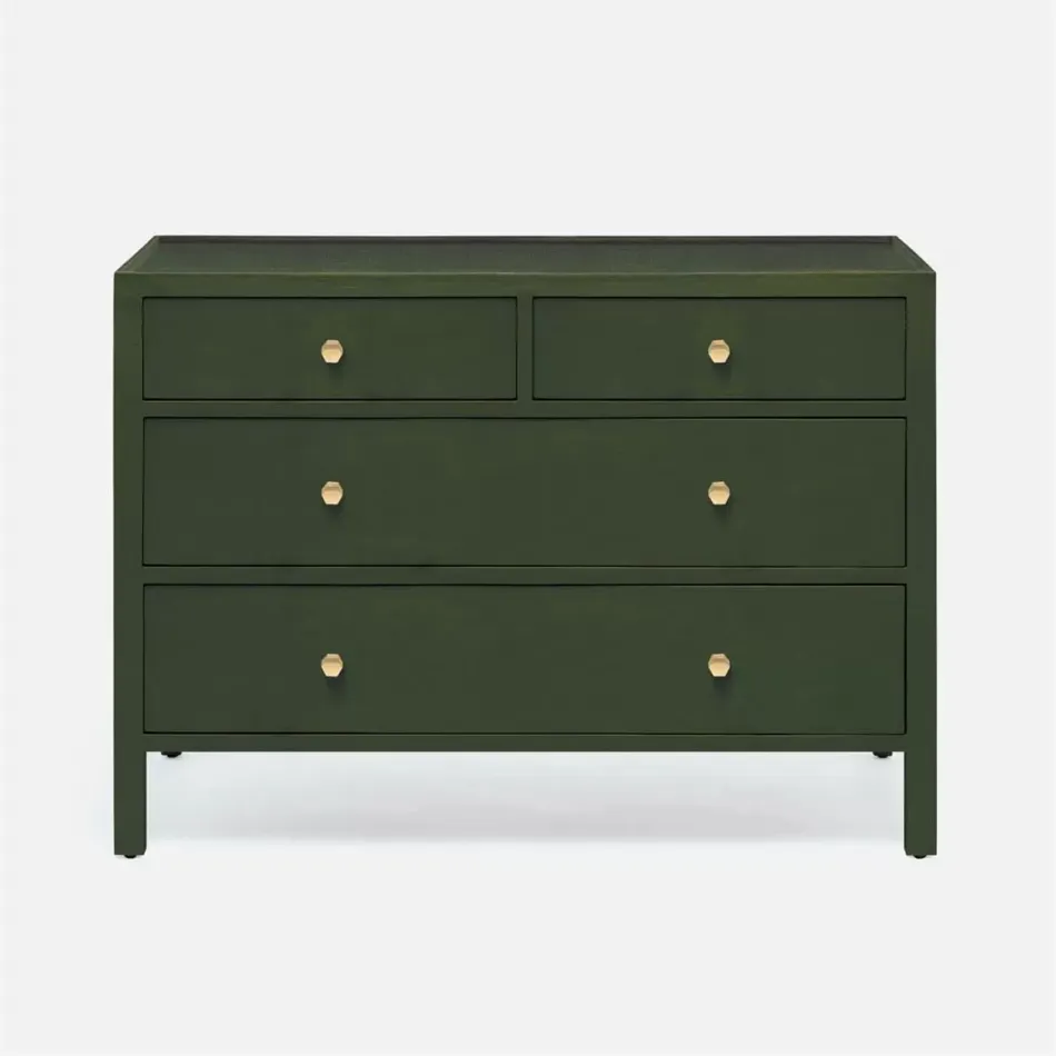 Jarin Dresser Moss Faux Belgian Linen