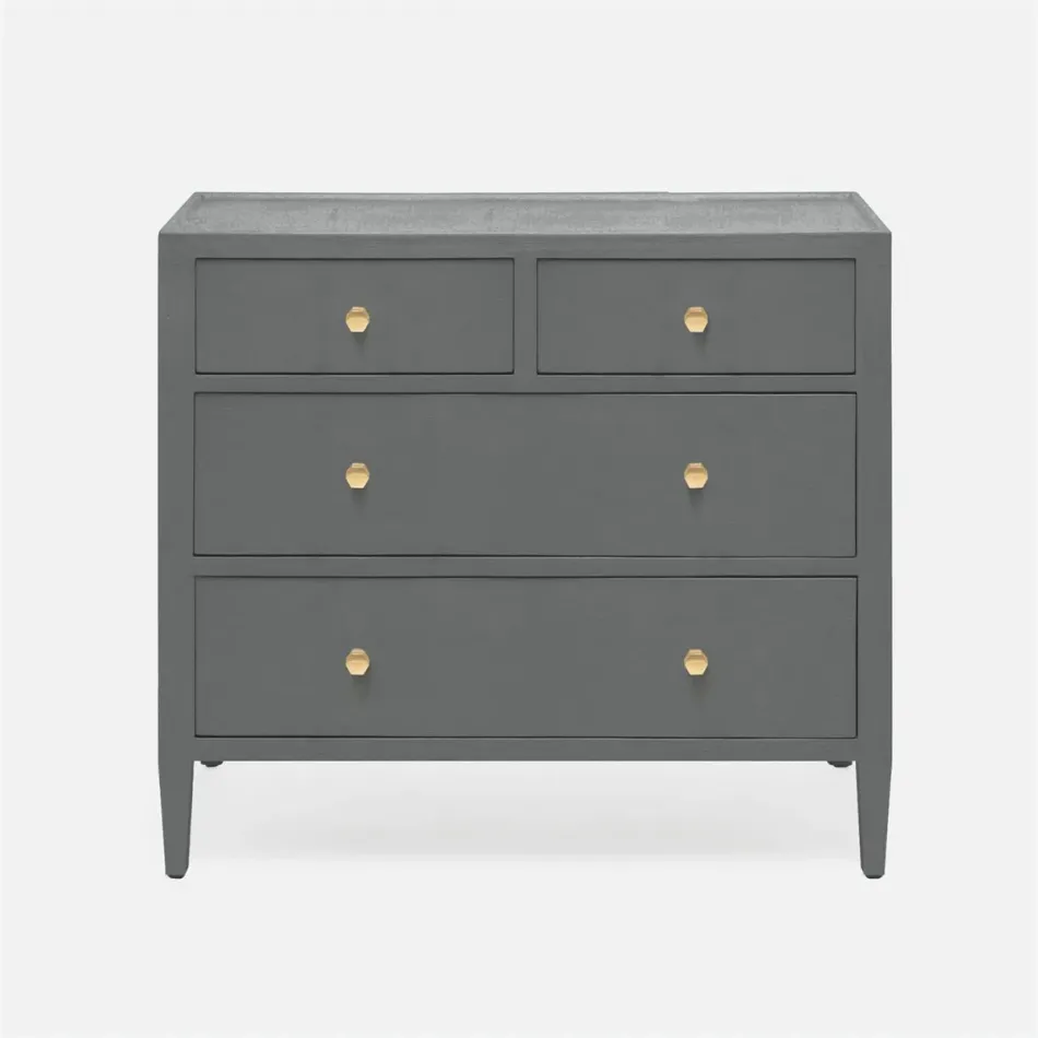 Jarin Dresser Graphite Faux Belgian Linen 36"L x 18"W x 32"H