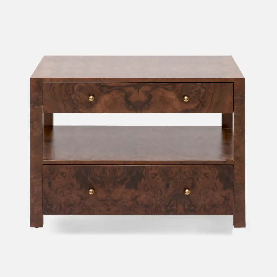 Lindsey Nightstand Walnut Veneer 30"L x 18"W x 22"H