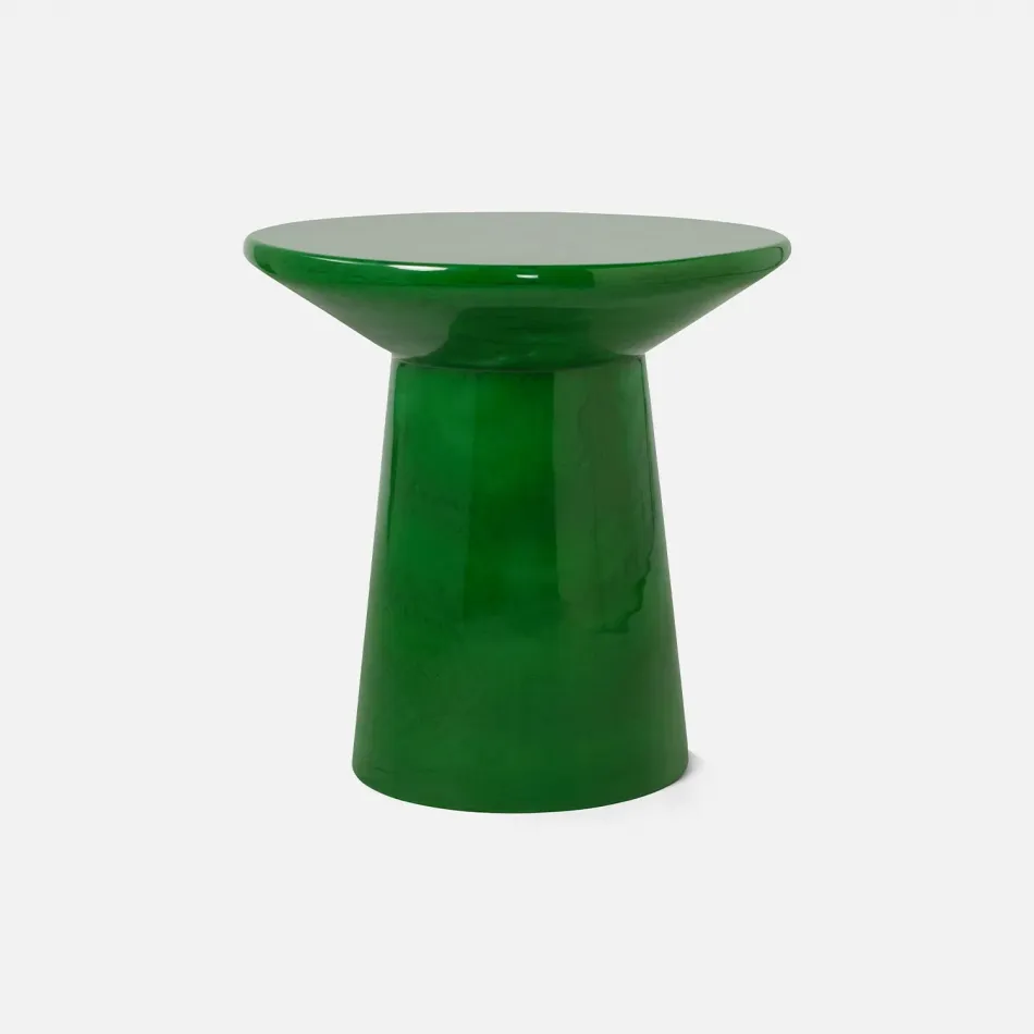 Omer Juniper Cast Resin Side Table 22"D x 22"H