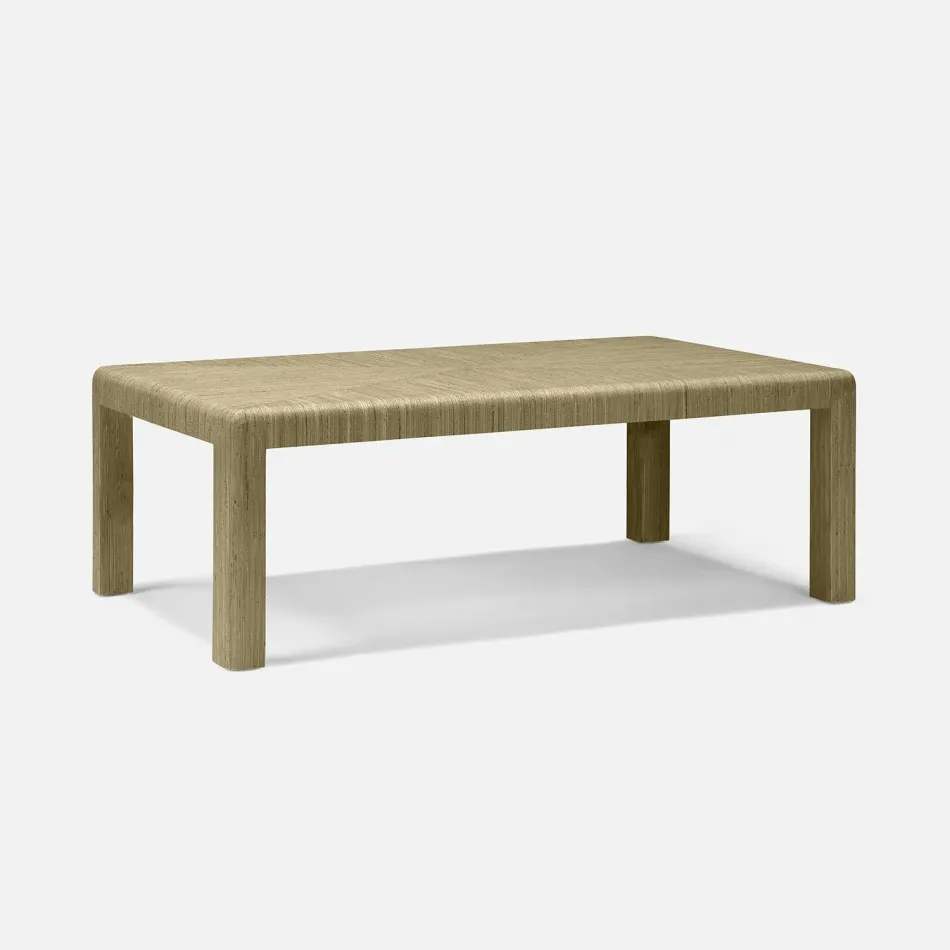 Parson Olive Hemp Coffee Table 52"L x 30"W x 17"H