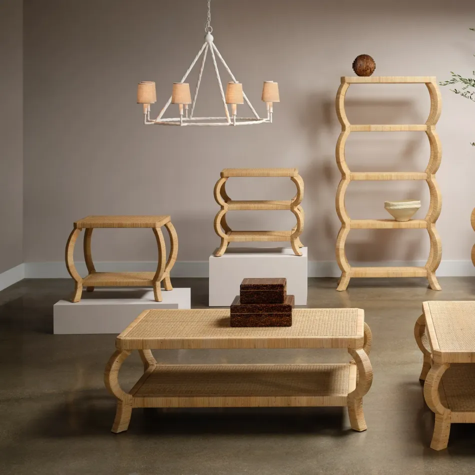 Tottie Natural Peeled Rattan Coffee Table