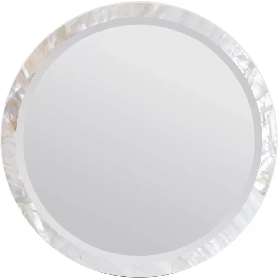 Albert Kabibe Shell Mirror Round