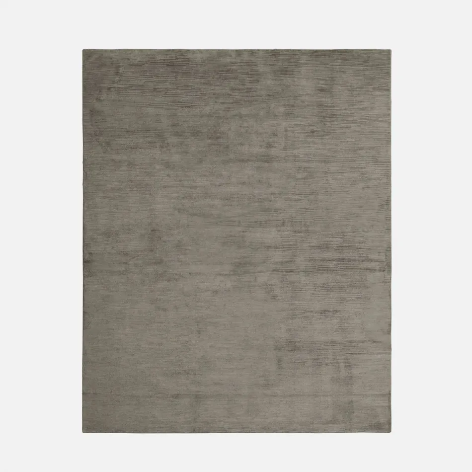 Halston Smoke Handwoven Tencel Rug Indoor