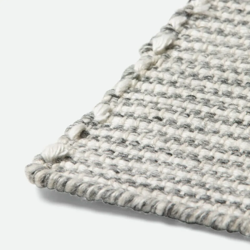 Marley Gray/Ivory Performance Yarn Rug Outdoor
